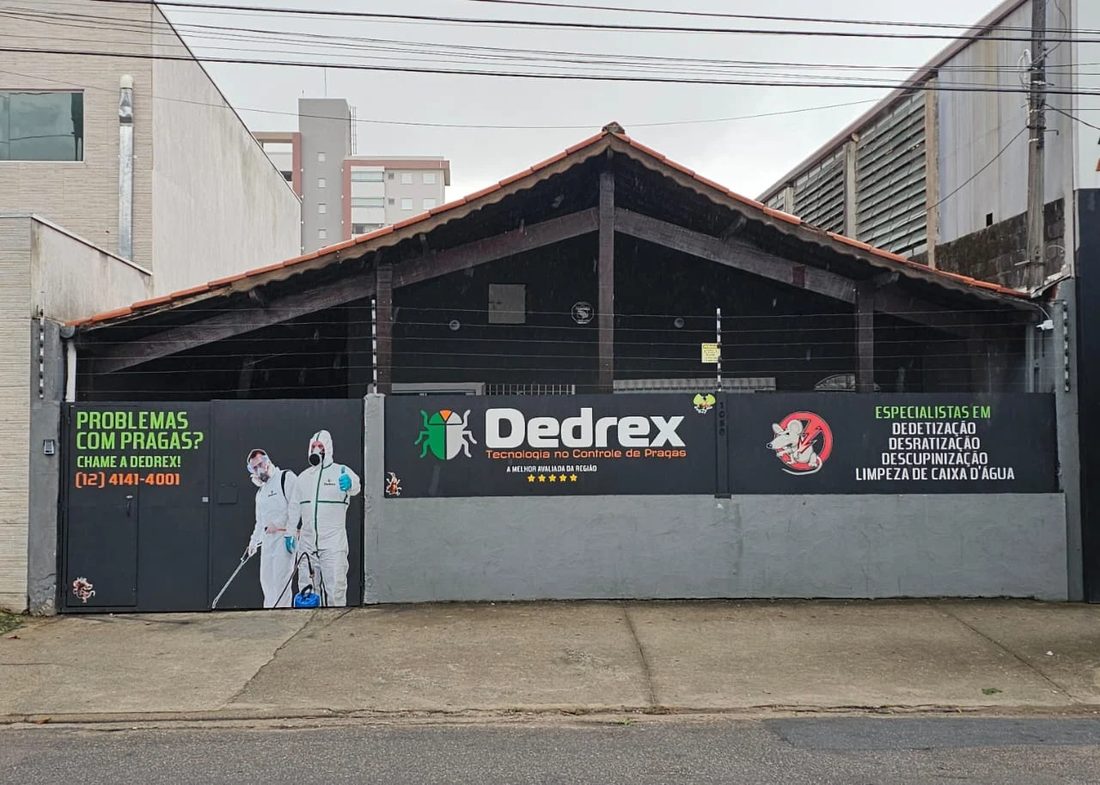Fachada da sede da Dedrex no Jardim Satélite